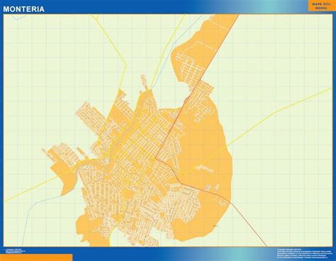 Mapa Monteria Vector Maps