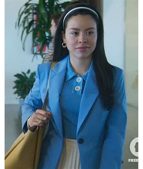 Cierra Ramirez Good Trouble S04 Mariana Adams Foster Blue Blazer