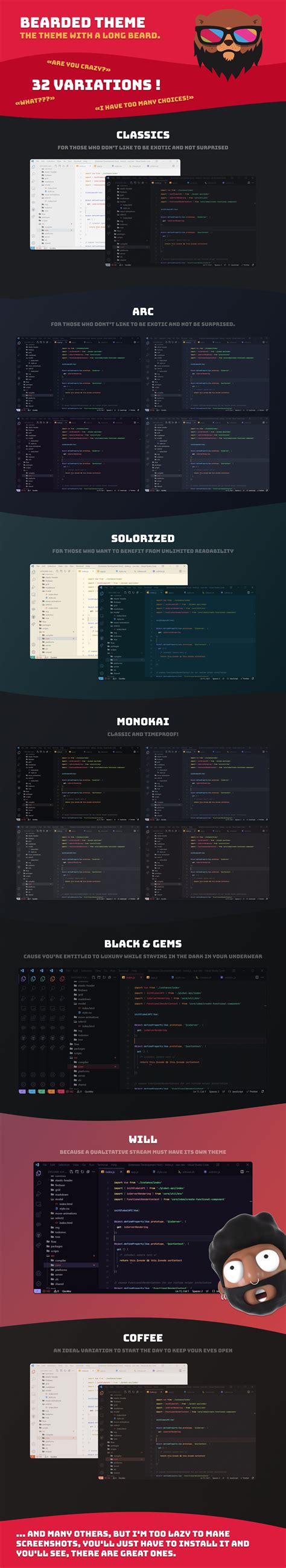 Github Beardedbear Bearded Theme The Vs Code Theme With A Long Beard