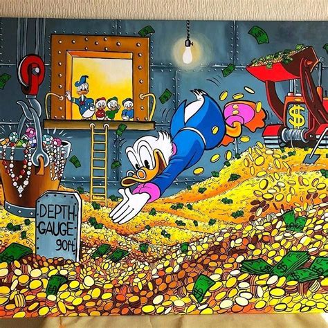 Картина маслом Скрудж Макдак в интернет-магазине Ярмарка Мастеров по ...