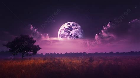 Purple Sky Moon
