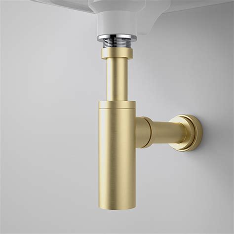 Caroma Urbane Ii 40mm Bottle Trap Brushed Brass Best Price The Blue