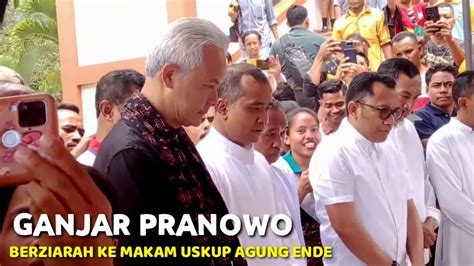 Calon Presiden Ri Ganjar Pranowo Berziarah Ke Makam Uskup Agung Ende