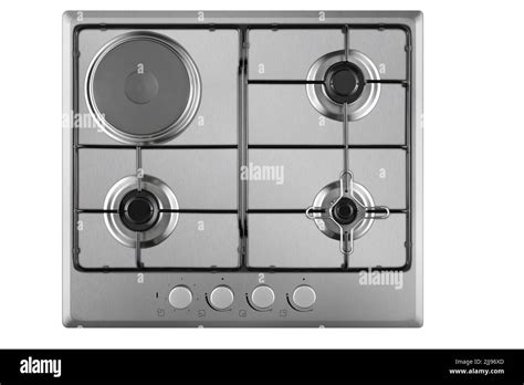Gas Stove Top View Cut Out Stock Images And Pictures Alamy