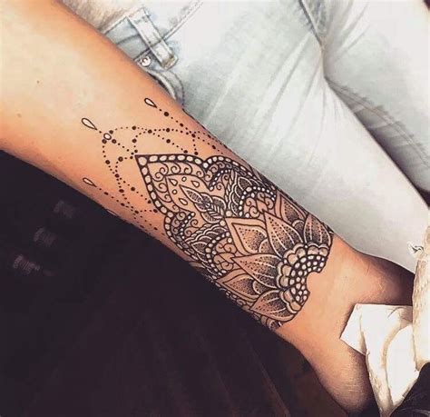 Mandala Tattoo Mandala Wrist Tattoo Cuff Tattoo Mandala Tattoo