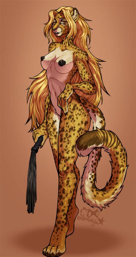 Rule 34 Absurd Res Anthro Blonde Hair Cheetah Dominant Dominant Female Dominatrix Dots Felid