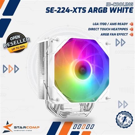 Jual ID COOLING SE 224 XTS ARGB WHITE CPU Cooler Intel AMD Shopee