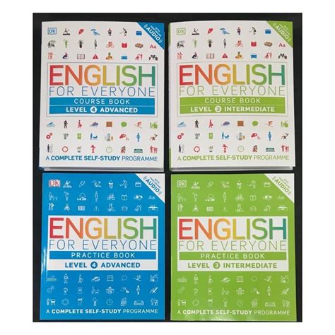 English for Everyone Course Book Level 3 / Level 4 + Practice Book ...