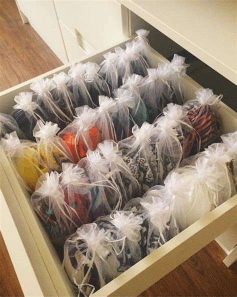 Saquinho Preto Tule X Organizador Biqu Ni E Lingerie