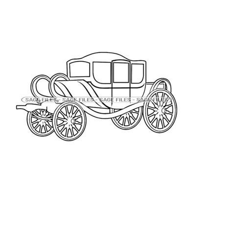 Horse Carriage Outline Svg Horse Carriage Svg Coach Svg C Inspire