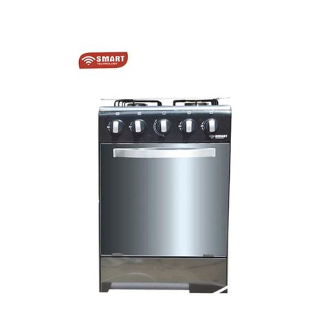 Cuisinière SMART TECHNOLOGY 4 Feux Avec Four STC 5050SK Inox Gris