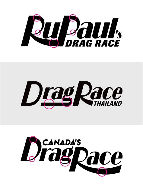 Drag Race logo — Ron Ruiz