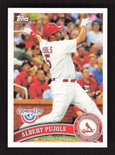 2011 Topps Opening Day 50 Albert Pujols For Sale Online EBay