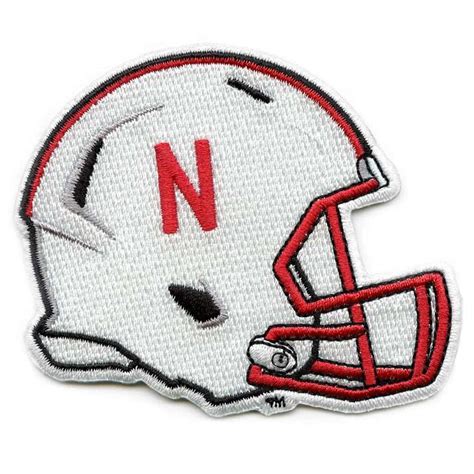 Nebraska Football Helmet Cornhuskers Iron On Embroidered Patch ...