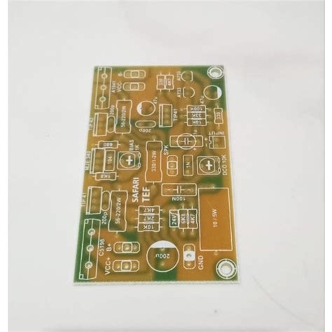 Jual PCB Driver SAFARI Bias Servo TEF Fiber FR4 Driver Power Amplifier