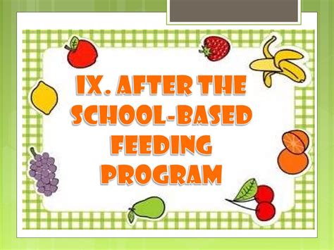 School Based Feeding Program Best Practices Ppt
