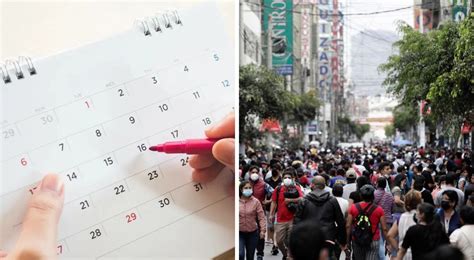 Feriados en octubre 2023 en Perú Cuántos feriados y días no