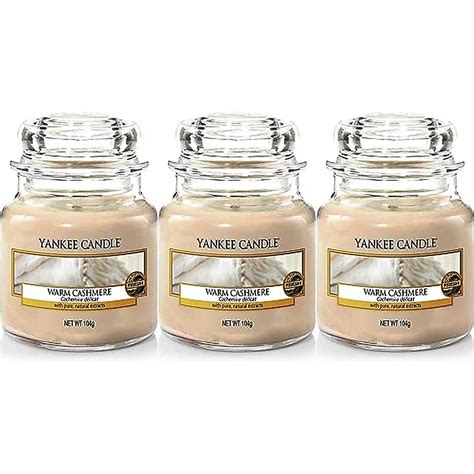 Yankee Scented Candle Warm Cashmere Small Jar Burn Time Up To 30 Hours