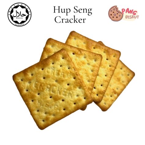 Hup Seng Biscuit Cream Cracker Biskut Timbang With Oil 300g Halal