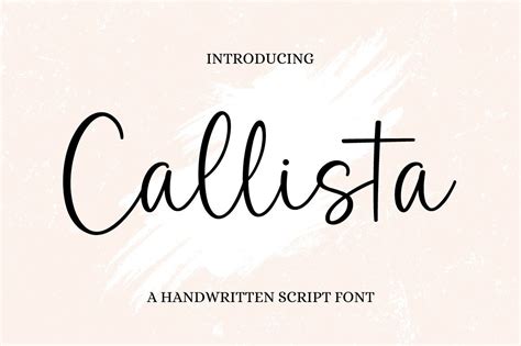 Callista Font By Graphix Line Studio · Creative Fabrica