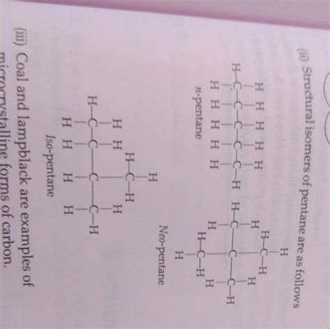 Ii Structural Isomers Of Pentane Are As Follows N Pentaneiso Pentane