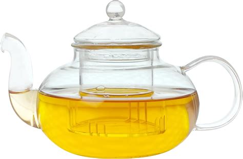 Clear Glass Teapot With Infuser Stovetop Safe Teapot Home Brewer For