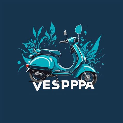 Logotipo De Vespa Retro Elegante Icónico Vector Premium