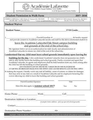 Fillable Online Permission To Walk Docx Fax Email Print PdfFiller