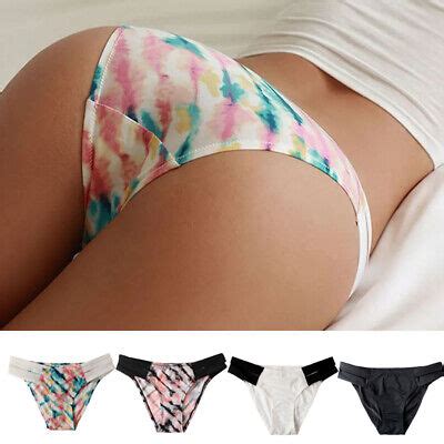 Pack Lot Womens Panties Sexy Underwear Thong G String Bikini Lingeries Brief EBay
