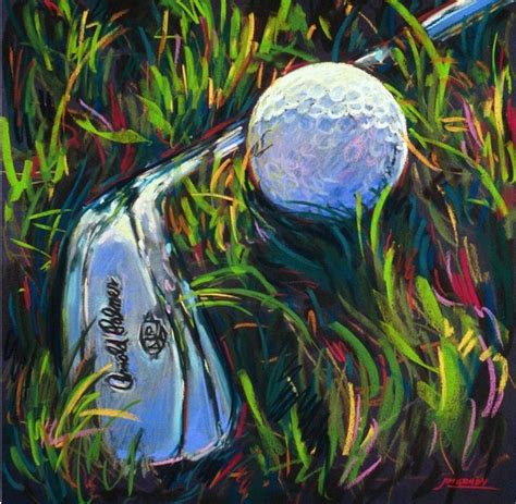 images of pastel paintings | Golf I - vibrant graphic fine art sports ...