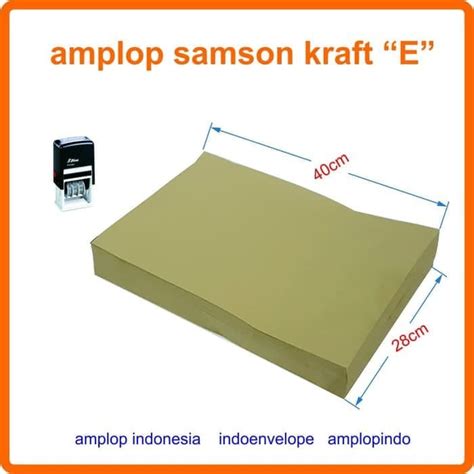 Jual Amplop Coklat Samson E Map 28 X40 Cm Coklat Muda Shopee