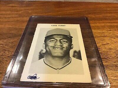 1969 Milton Bradley Luis Tiant Cleveland Indians EBay