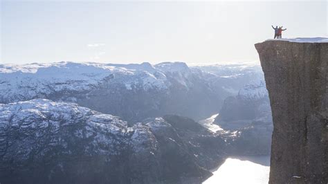 Guided Winter Hike To Preikestolen With Explore Lysefjorden Fjord Norway