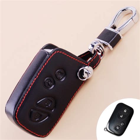 Beler 4 Buttons Remote Smart Key Case Cover Holder With Key Chain Fit