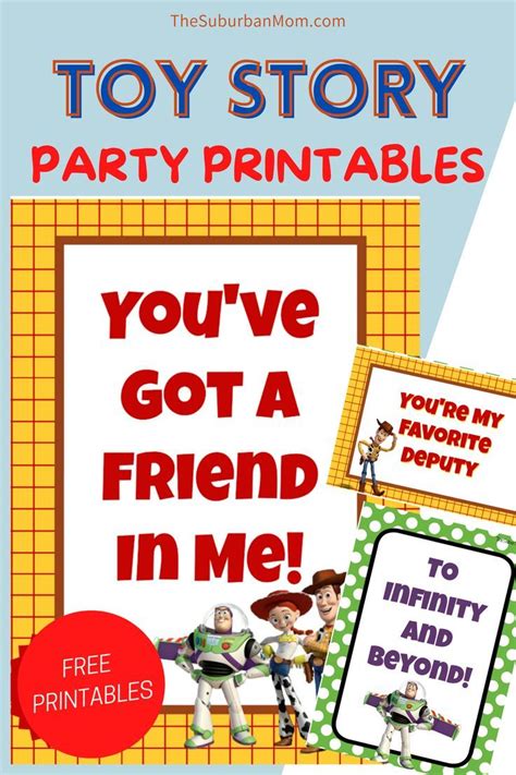 Free Toy Story Party Printables The Suburban Mom Artofit