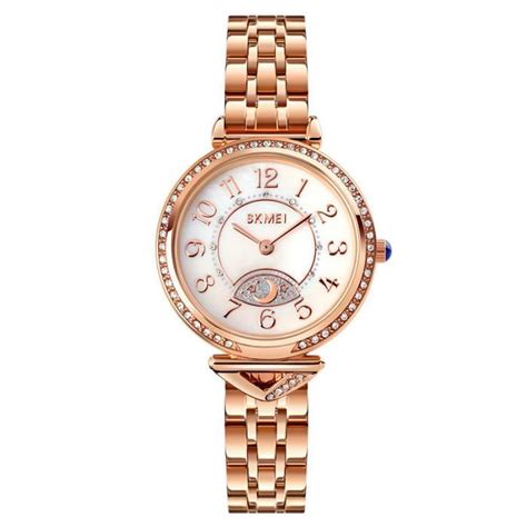 Sharphy Montre Femme De Luxe Diamant Cadran En Nacre Star Lune Bracelet