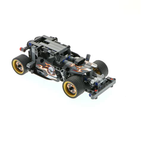 x Lego Technic Set Renn Wagen Hot Rod schwarz unvollständig
