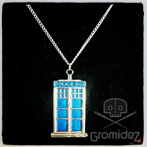 Doctor Who Inspired Tardispolice Box Necklace Etsy