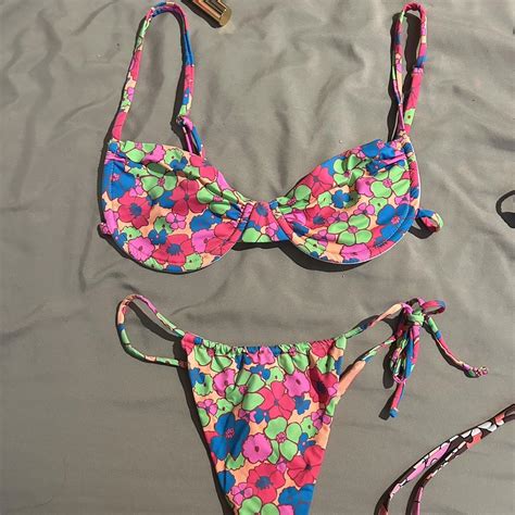 Frankies Groovy Bikini Worn Twice And Totally Depop