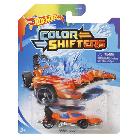 Игрушечная машинка Hot Wheels меняющая цвет модель SCORPEDO масштаб 1 64 металлические