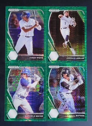 Panini Prizm Draft Picks Baseball Green Pulsar Prizms You Pick The