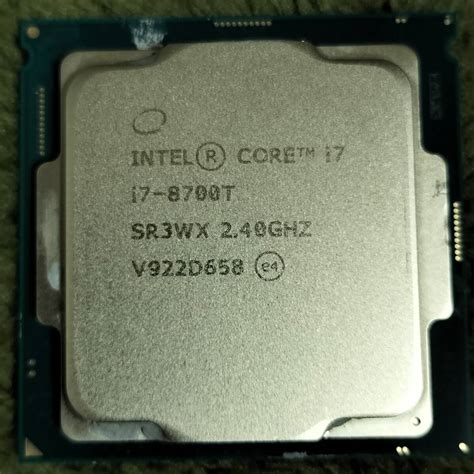 Yahoo!オークション - Intel Core i7-8700T 2.4GHz SR3WX 中古