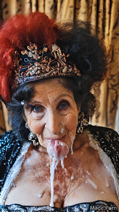 Porn Image Of Goth Caucasian Wild Afro 90 Saggy Tits Multicolored Hair Made Created By AI