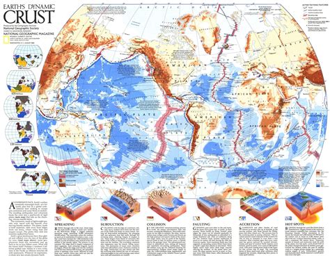 earths dynamic crust map