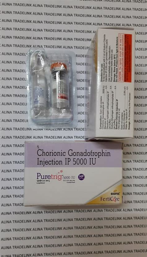 Human Chorionic Gonadotropin Hcg 5000iu Hcg Packaging Type Box Packaging Size 1 Injection