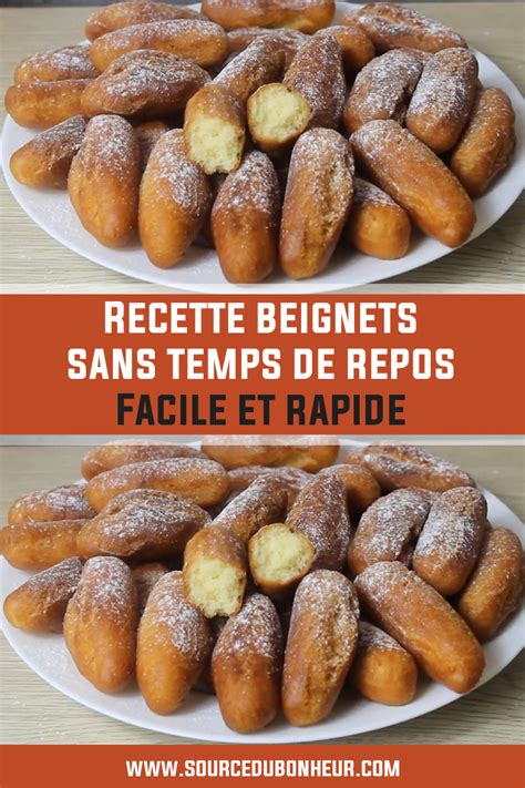 Recette Beignets Sans Temps De Repos Facile Et Rapide Recette