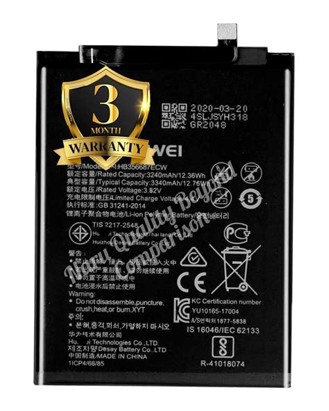 Original Hb Ecw Battery For Honor X I Huawei Mate Lite G