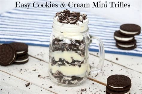 Easy Cookies And Cream Mini Trifles When Is Dinner Easy Cookies
