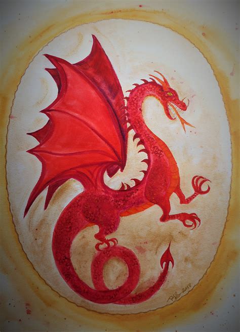 The Ruby Dragon by Paula Swenson | Watercolor paintings, Original