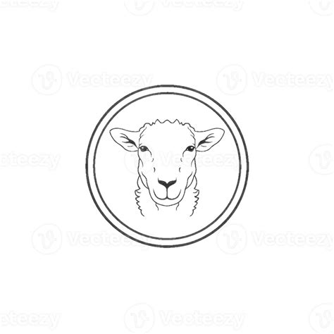 Goat Logo Icon Vector Design Goat Circle Logo Design Illustrator Design